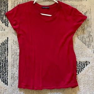 Brandy Melville Womens red short sleeved tee shirt